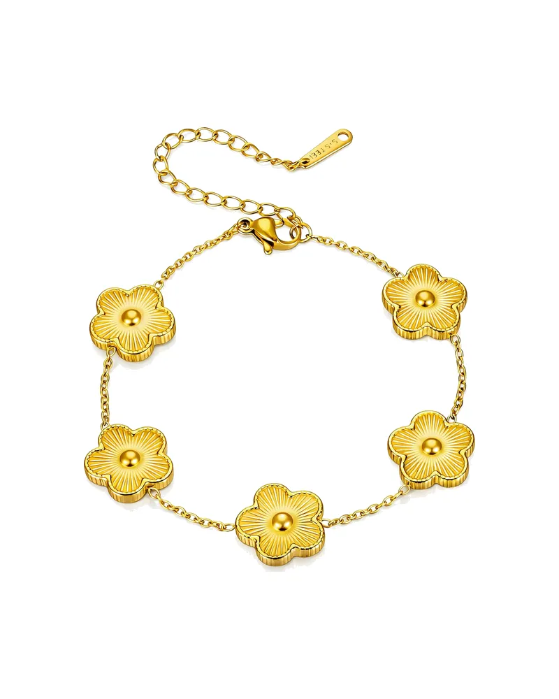 Armband «Blumenwiese» mit fünf Blüten
